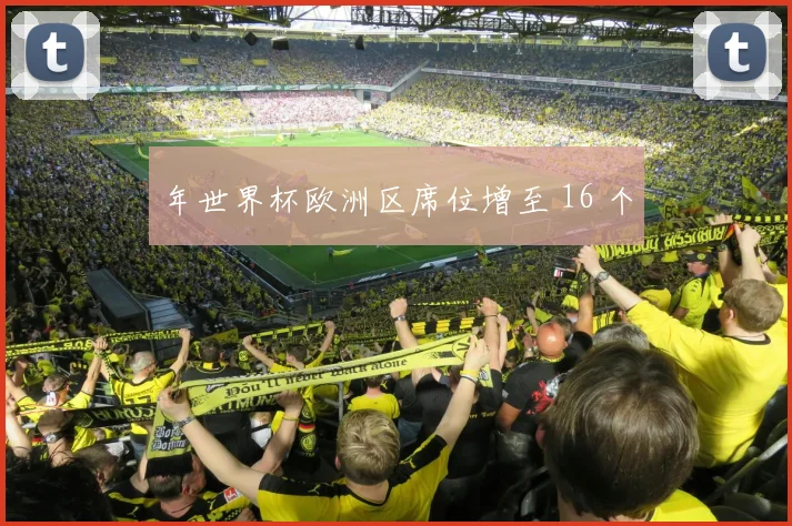 年世界杯欧洲区席位增至 16 个